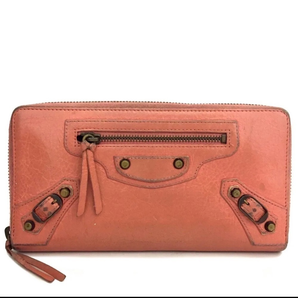 𝅺BALENCIAGA wallet pink